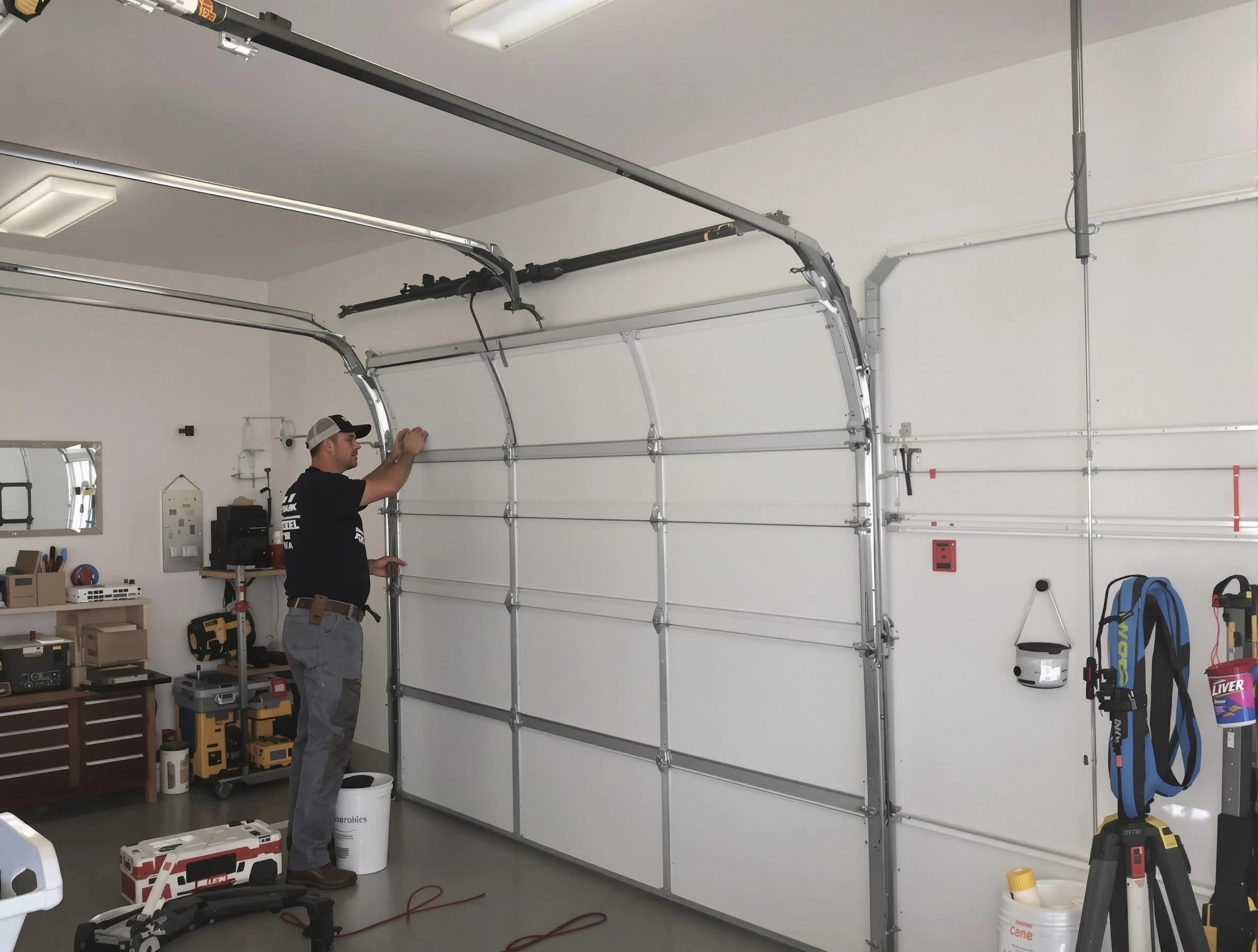 Sun Lakes Garage Door Repair team installing new garage door in Sun Lakes