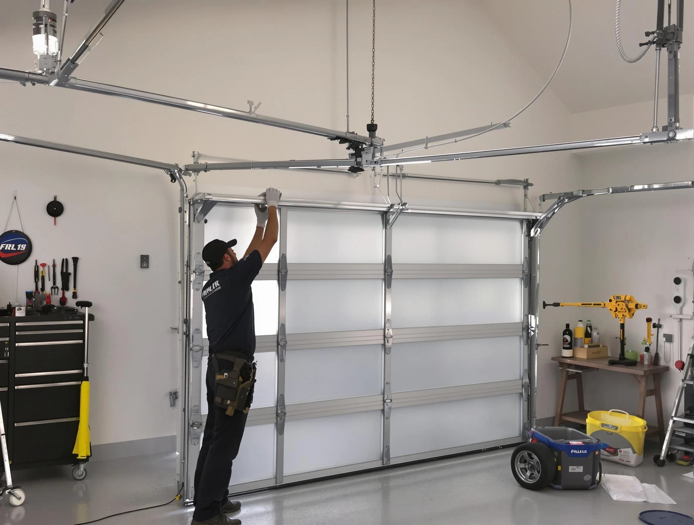 Sun Lakes Garage Door Repair certified team performing precision garage door installation in Sun Lakes