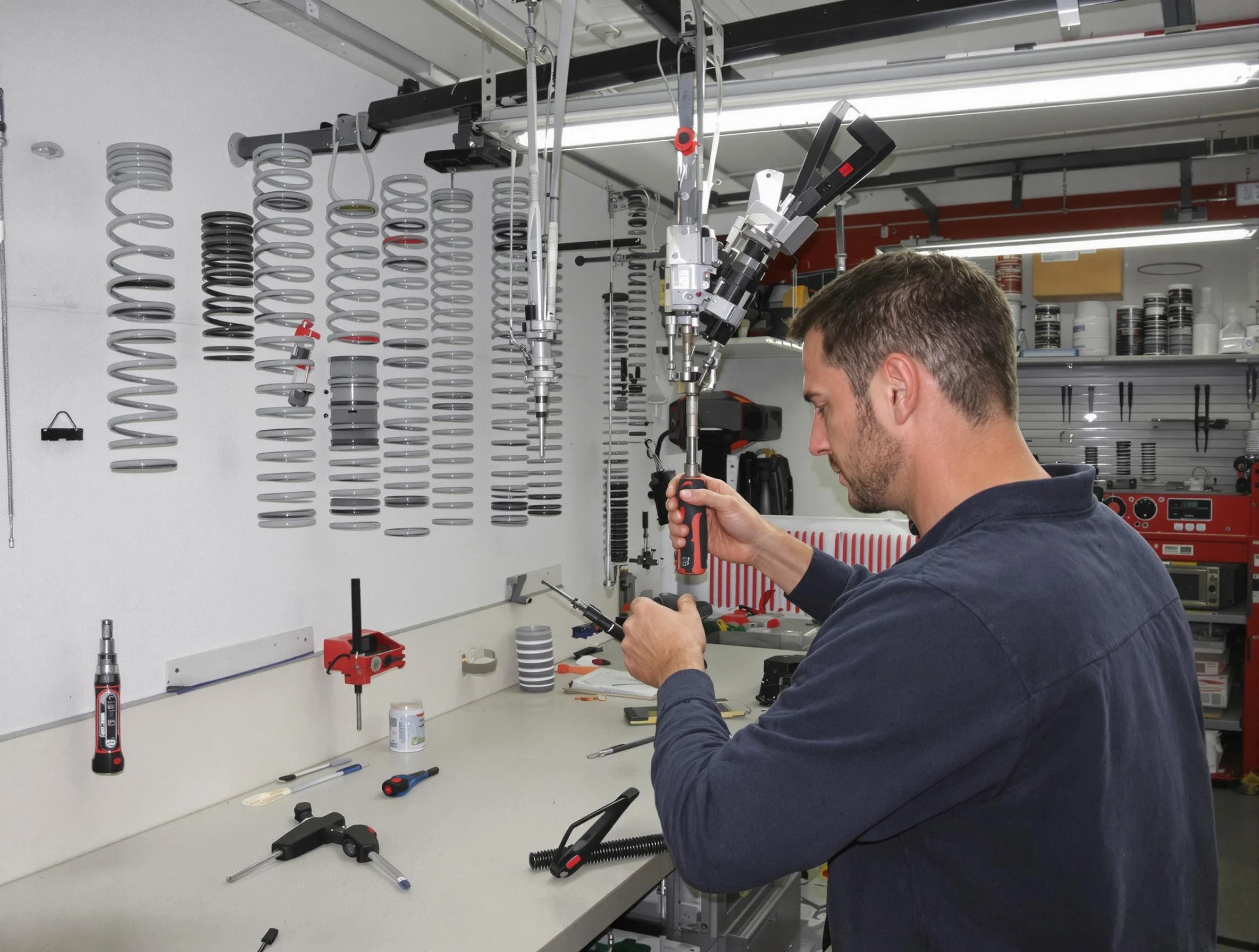 Sun Lakes Garage Door Repair safety certified technician performing precision spring replacement in Sun Lakes