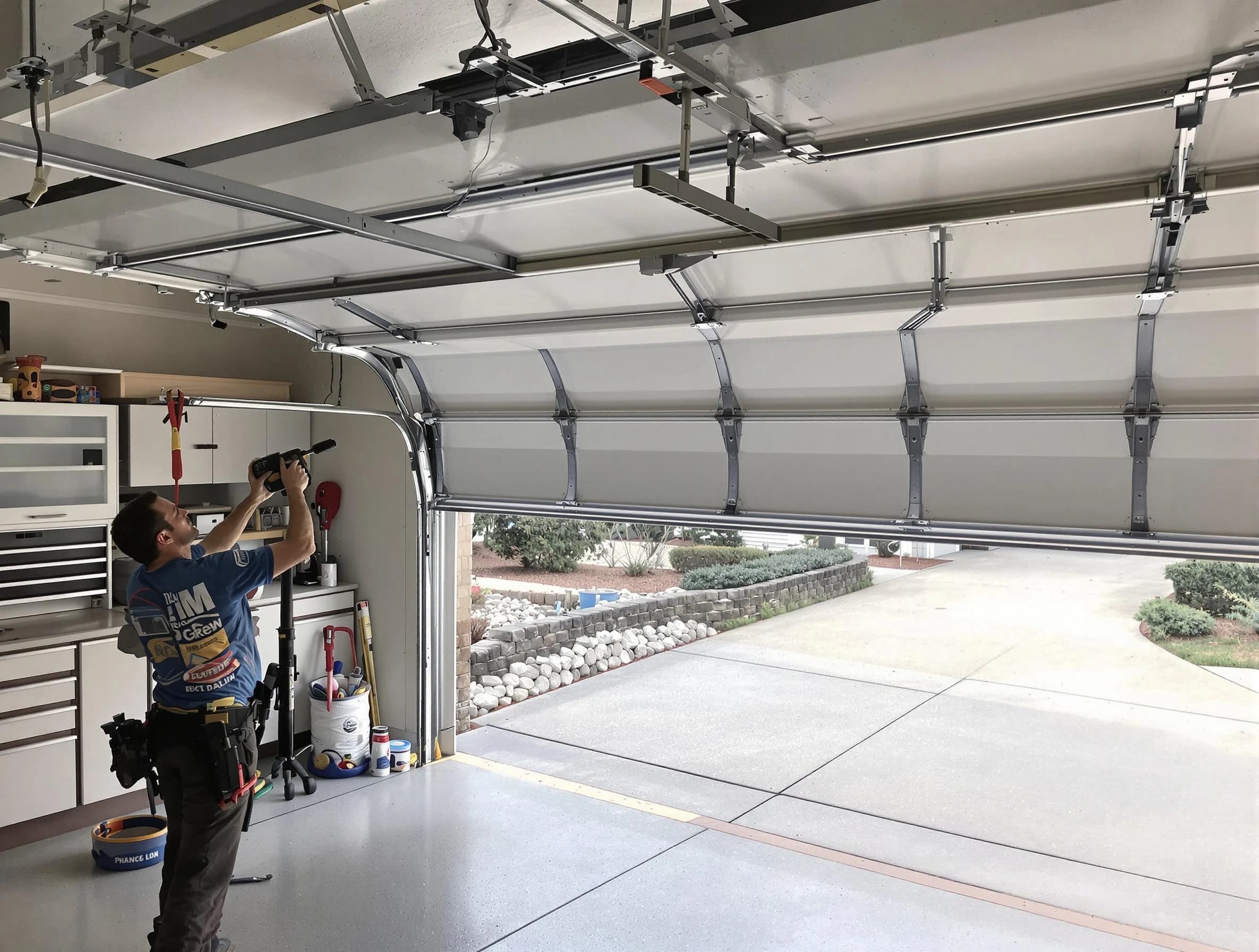 Garage door track repair service by Sun Lakes Garage Door Repair in Sun Lakes