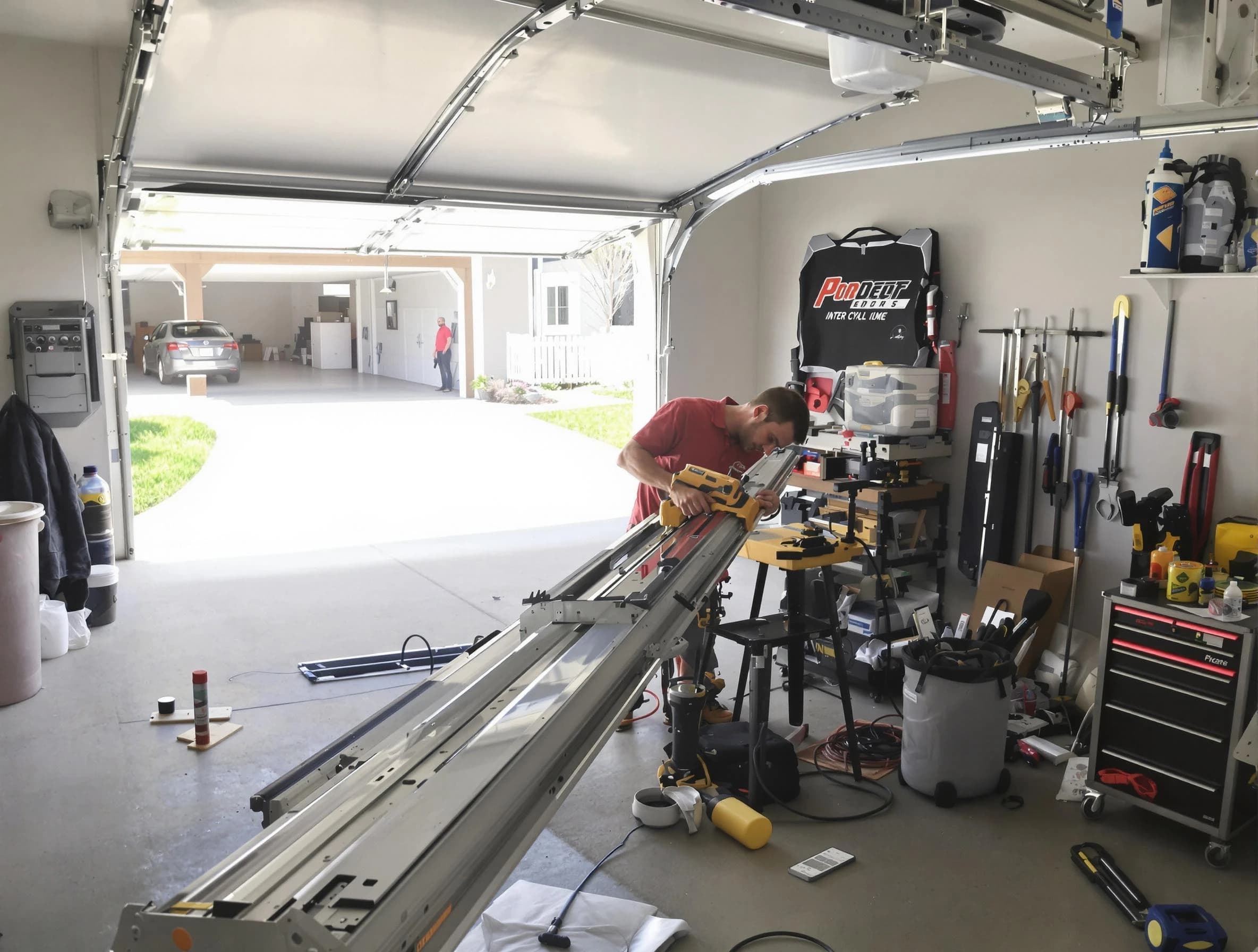 Sun Lakes Garage Door Repair expert performing track repair in Sun Lakes